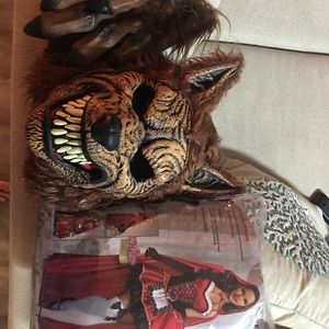 Red riding hood and bad wolf costume